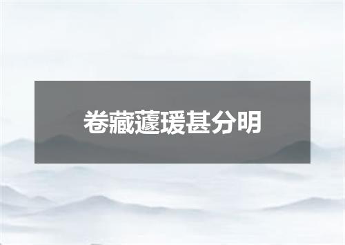 卷藏蘧瑗甚分明