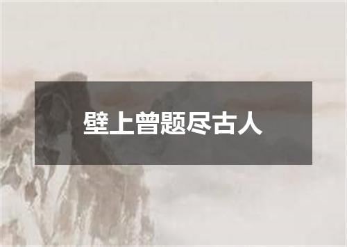 壁上曾题尽古人