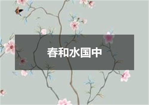 春和水国中