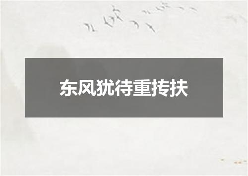 东风犹待重抟扶