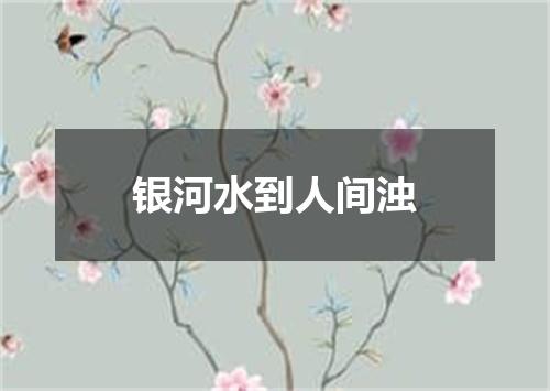 银河水到人间浊
