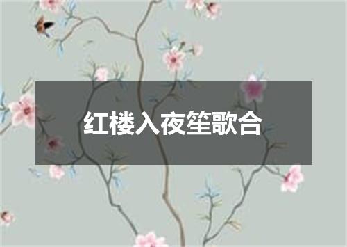 红楼入夜笙歌合