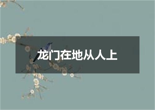 龙门在地从人上