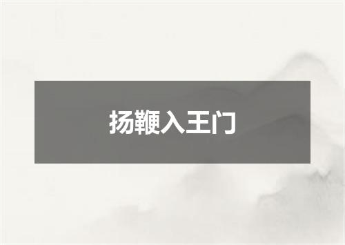 扬鞭入王门