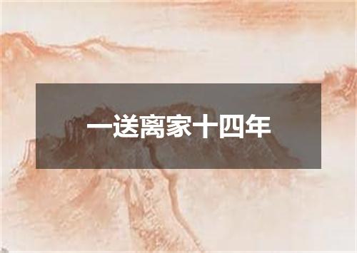一送离家十四年