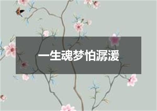 一生魂梦怕潺湲