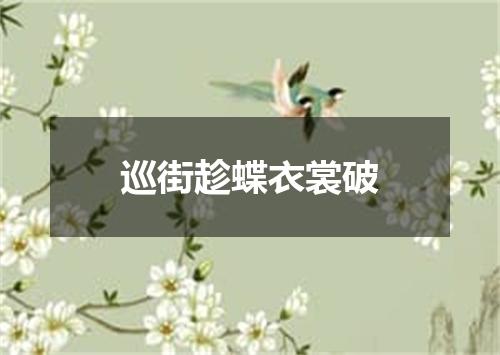 巡街趁蝶衣裳破
