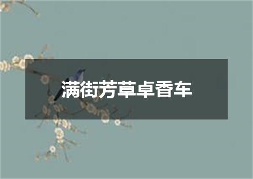 满街芳草卓香车
