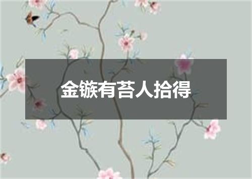 金镞有苔人拾得