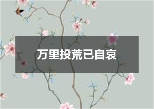 万里投荒已自哀