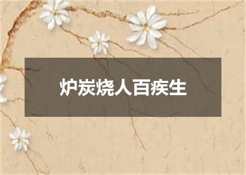 炉炭烧人百疾生
