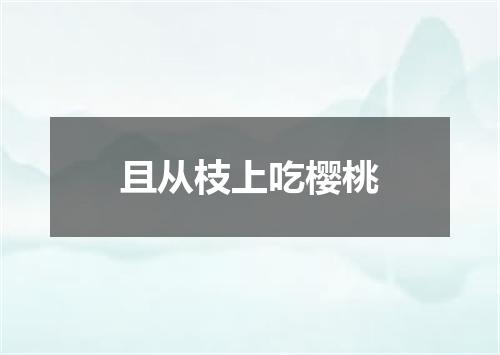 且从枝上吃樱桃