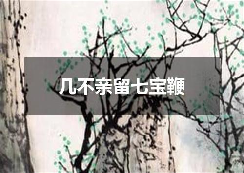 几不亲留七宝鞭