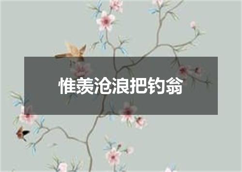 惟羡沧浪把钓翁