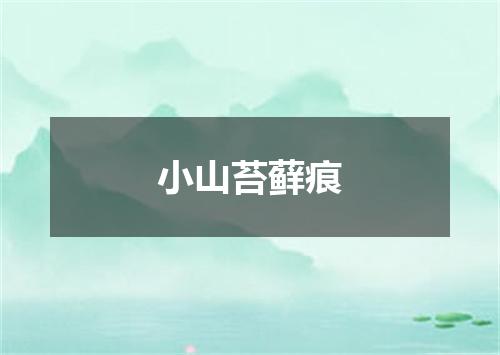 小山苔藓痕