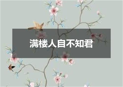 满楼人自不知君