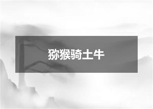 猕猴骑土牛