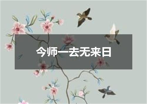 今师一去无来日