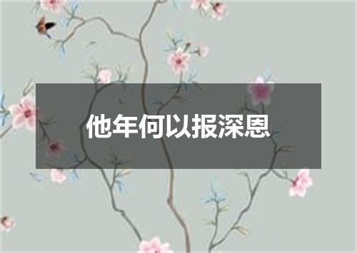 他年何以报深恩