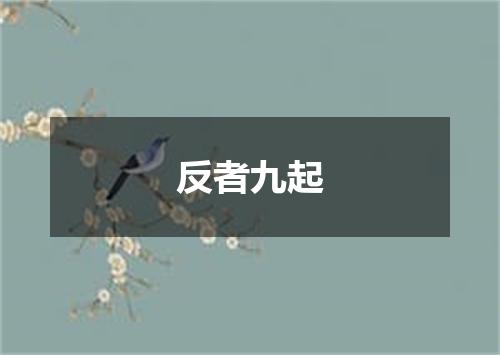 反者九起