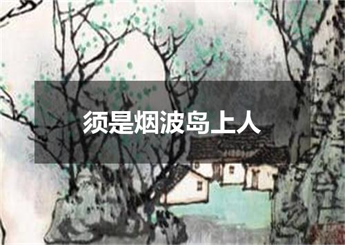 须是烟波岛上人