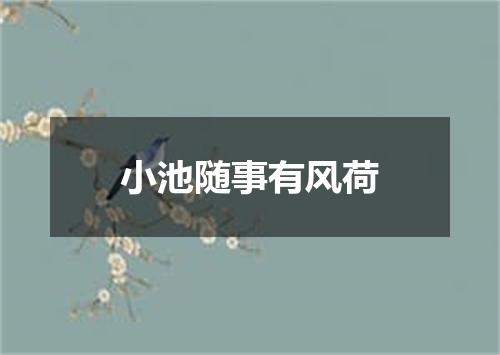 小池随事有风荷