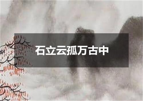 石立云孤万古中
