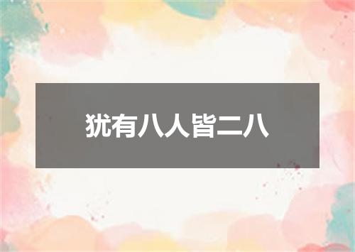 犹有八人皆二八
