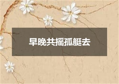 早晚共摇孤艇去