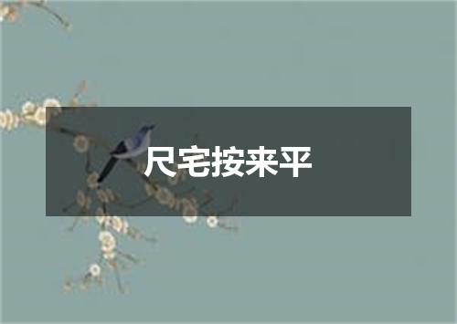 尺宅按来平