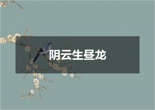 阴云生昼龙