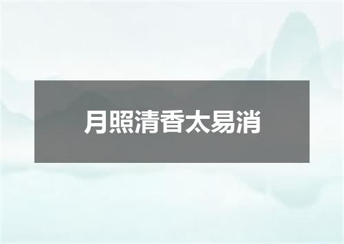 月照清香太易消