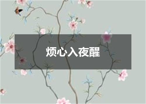 烦心入夜醒