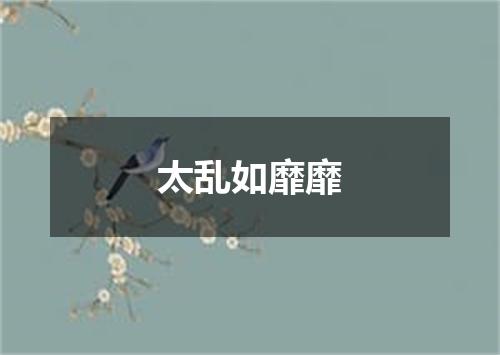 太乱如靡靡