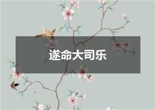 遂命大司乐