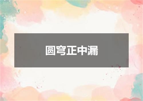 圆穹正中漏