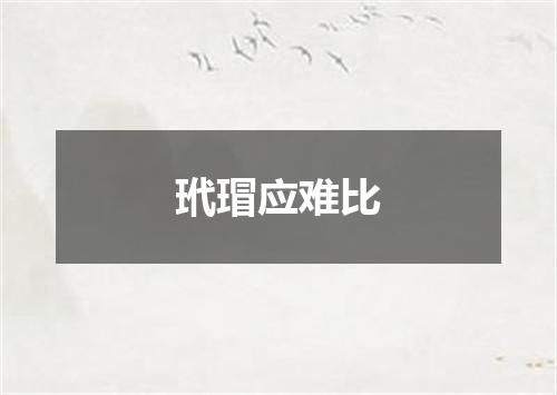 玳瑁应难比