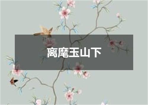 离麾玉山下