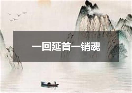 一回延首一销魂