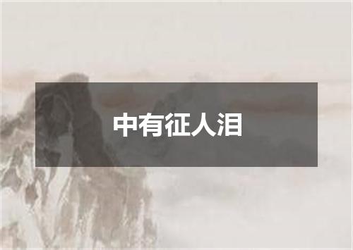 中有征人泪
