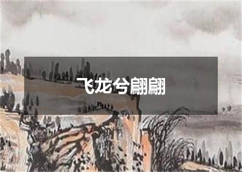 飞龙兮翩翩