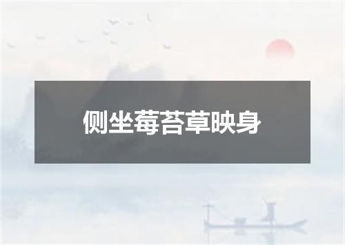 侧坐莓苔草映身