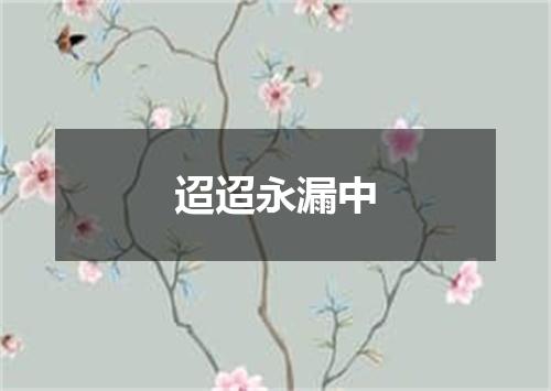 迢迢永漏中