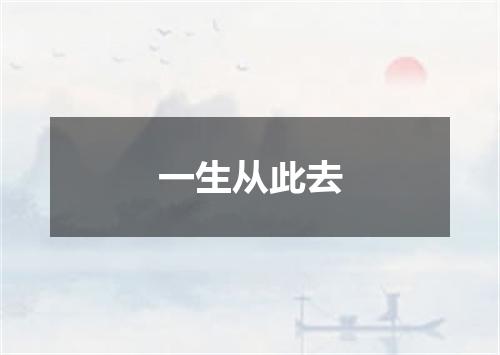 一生从此去