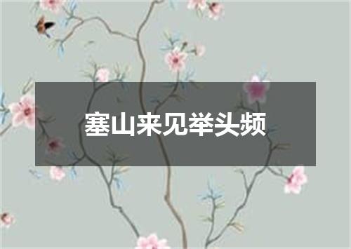 塞山来见举头频