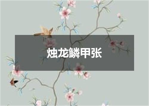 烛龙鳞甲张