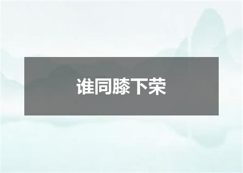 谁同膝下荣
