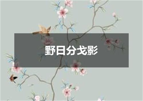 野日分戈影