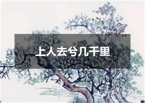 上人去兮几千里