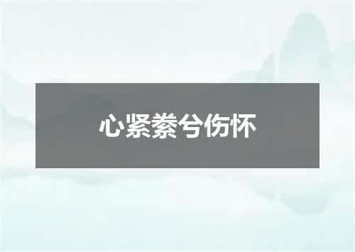 心紧絭兮伤怀